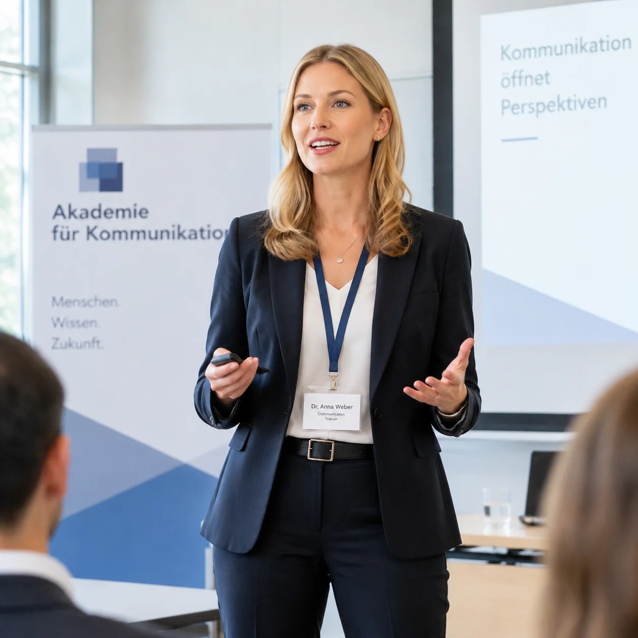 Vortragende Dozentin an der Akademie für Medien und Rede